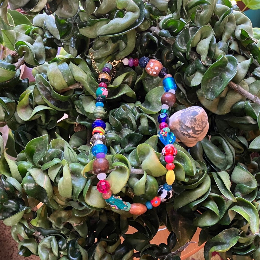 NATURAL LIFE Bohemian Summer Chunky Multicolored Beaded Necklace - Picture 5 of 5
